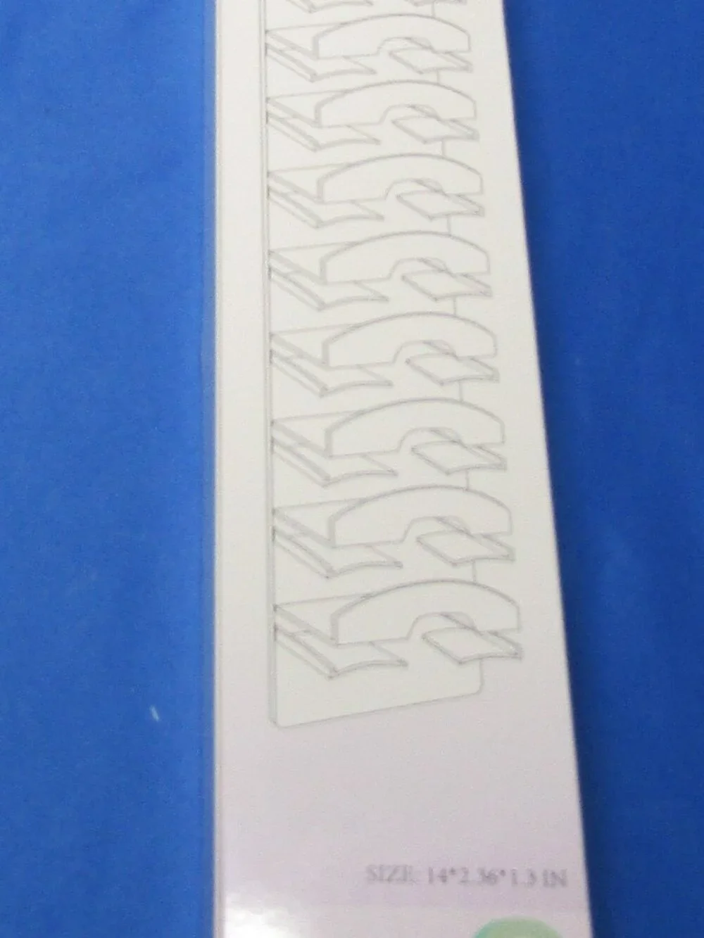 Strip Hat Rack Black ABS Self-Adhesive or Screws 2 Racks Included Adults NIB